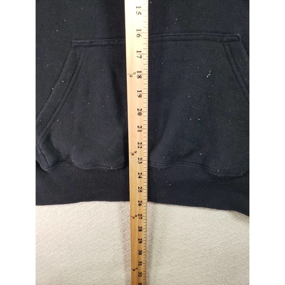 J. America Hoodie Mens Large Black Pullover Toronto Long Sleeve Drawstring - Picture 6 of 10